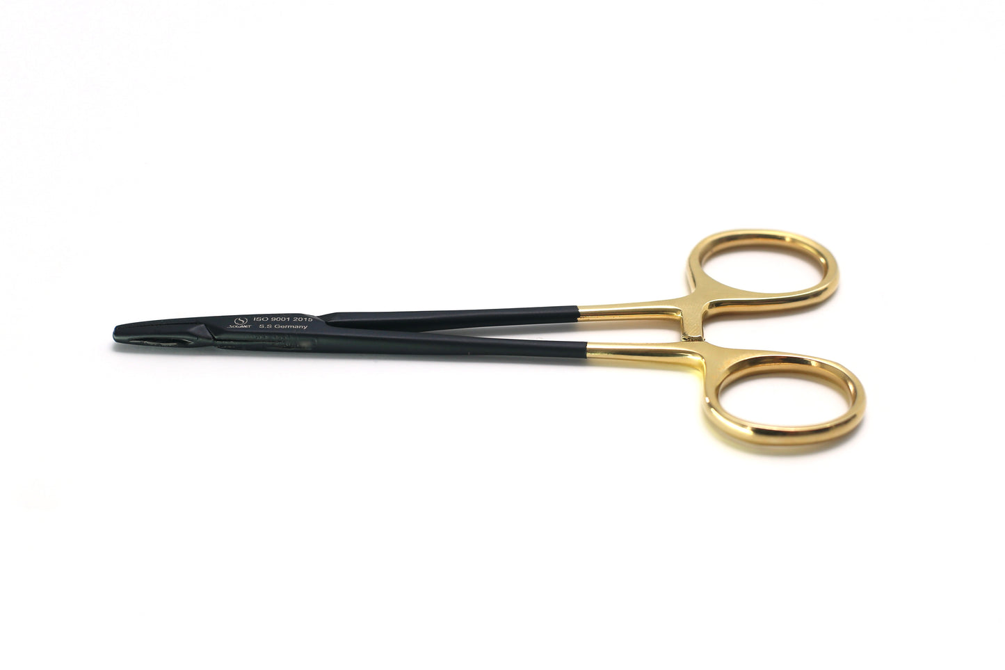 Metzembaum Porta Aguja Fenestrado Cerámica Gold Recto